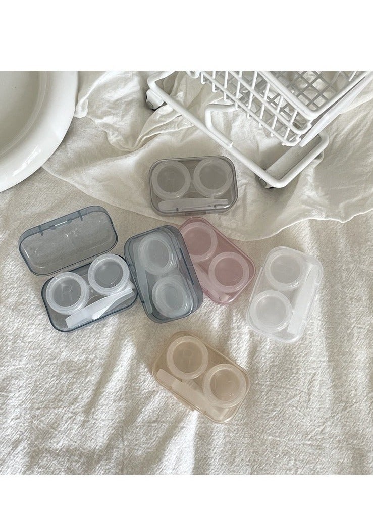5 Pack Contact Lens Cases, Cute Easy Carry Container for Travel  Home Vision Care Kit - Image 5